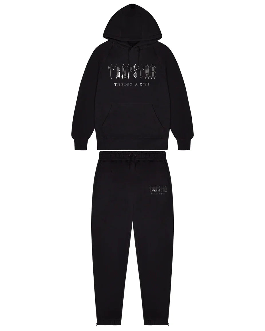 Trapstar Decoded Tracksuit - Black Monochrome
