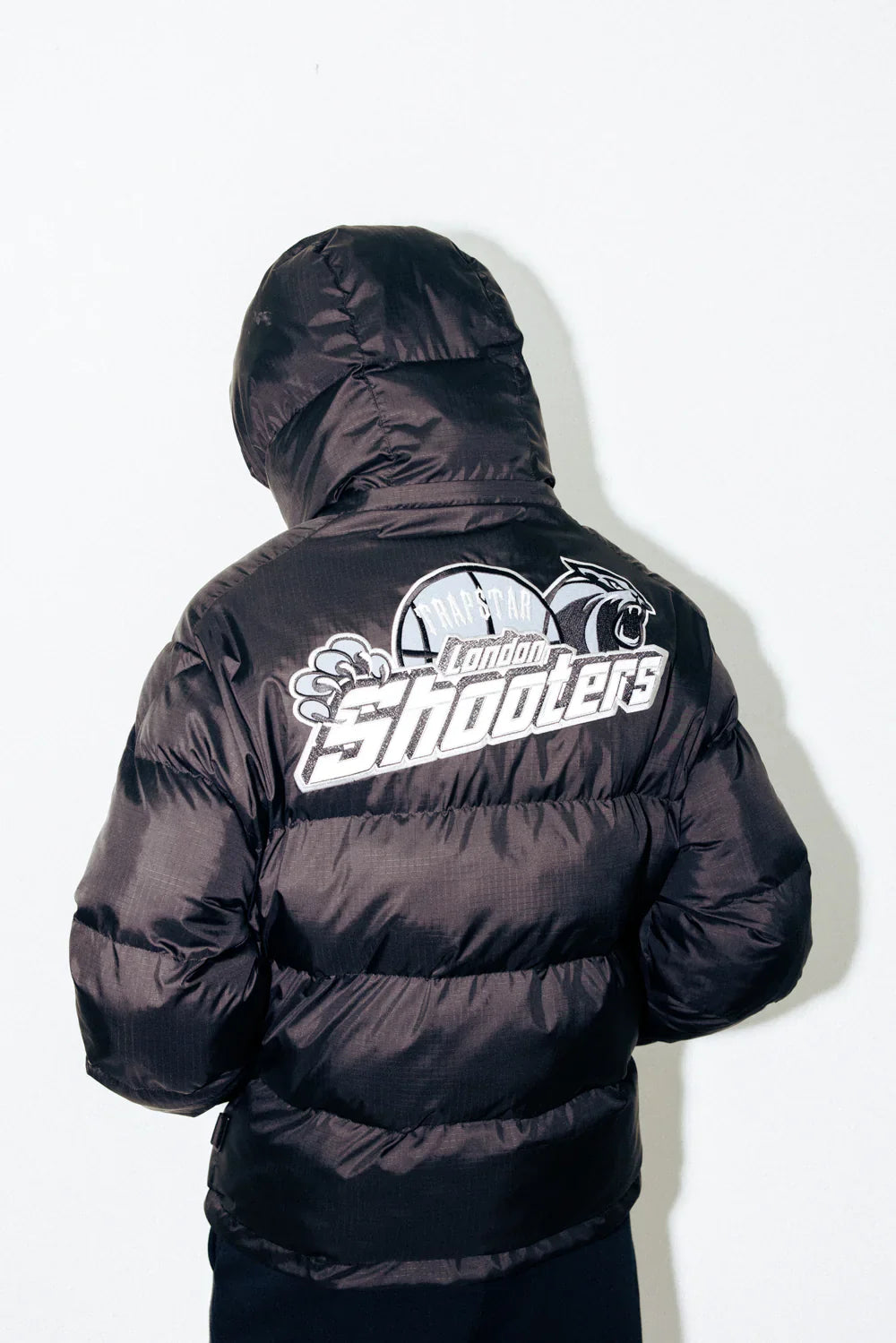 Trapstar Shooters Hooded Puffer - Black/Reflective