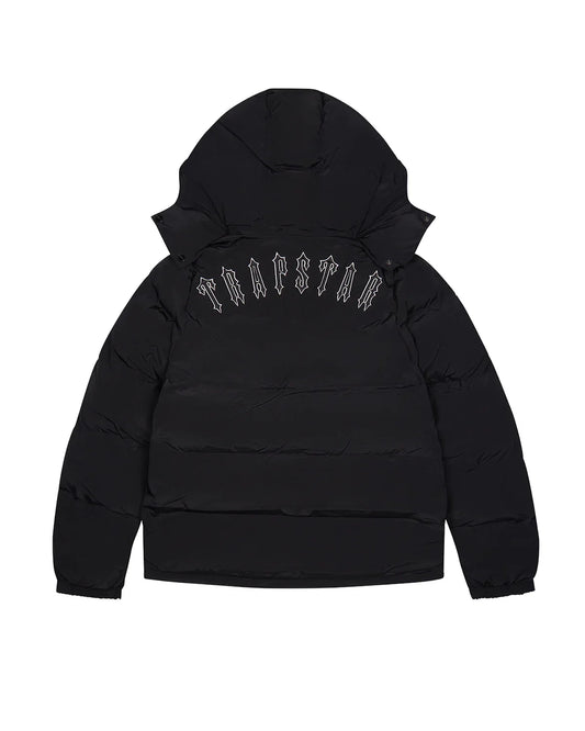 Trapstar Irongate Detachable Hooded Puffer Jacket - Black