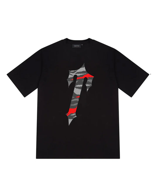 Trapstar Decoded All Terrain Tee - Black/Red Camo