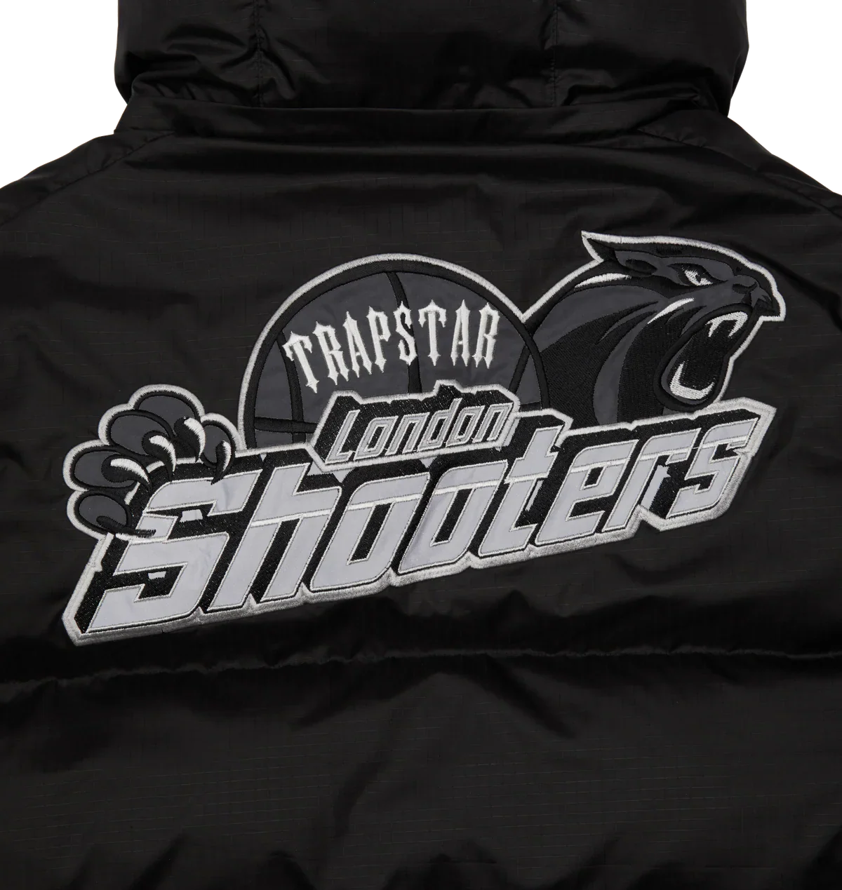 Trapstar Shooters Hooded Puffer - Black/Reflective